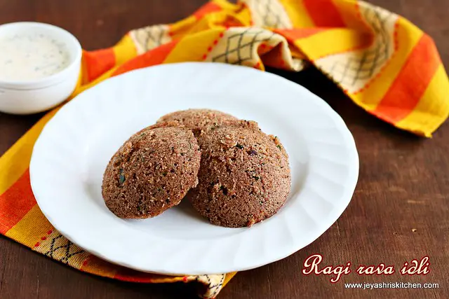 Ragi rava idli recipe