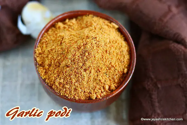 Garlic podi recipe