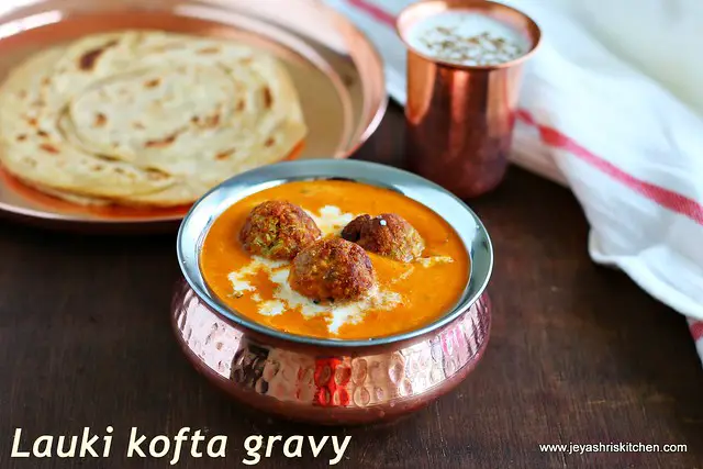 Lauki kofta curry