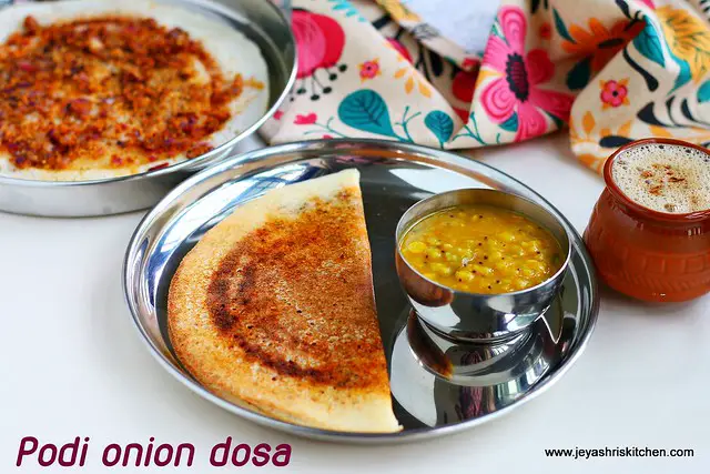 Podi onion dosai Podi onion dosai
