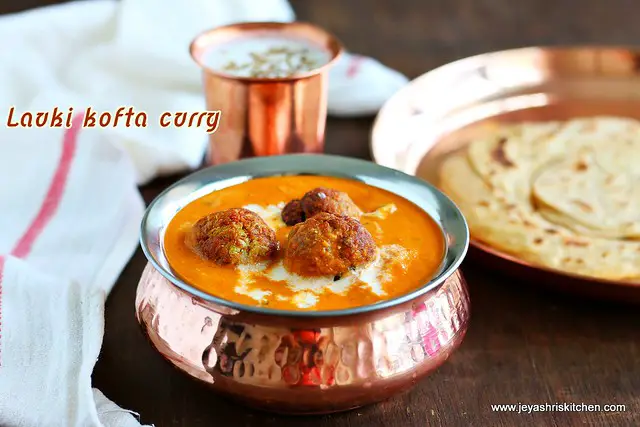 Lauki kofta gravy