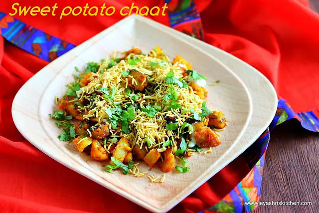 Sweet potato chaat recipes using sweet potato