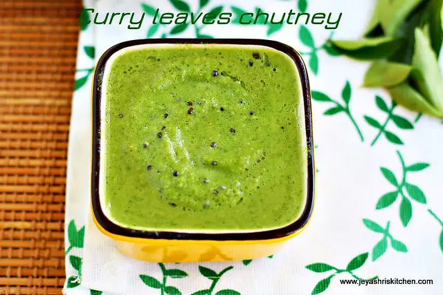 Curry leaves chutney