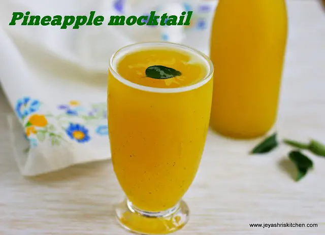 Pineapple mocktail Pineapple mocktail