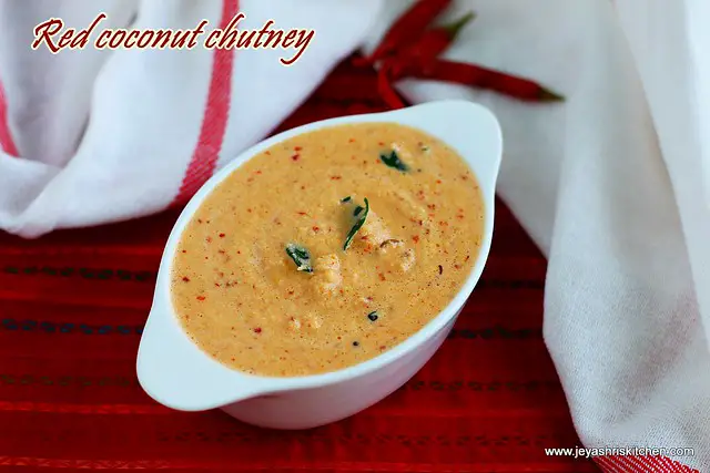 Red coconut chutney