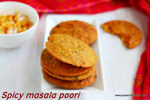 Spicy masala poori