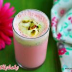Rose milk shake