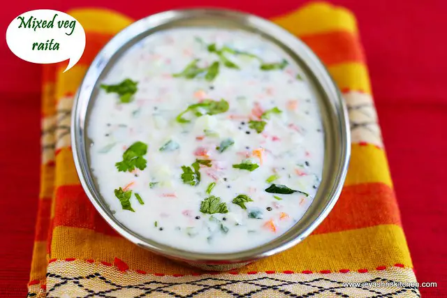 Mixed veg raita