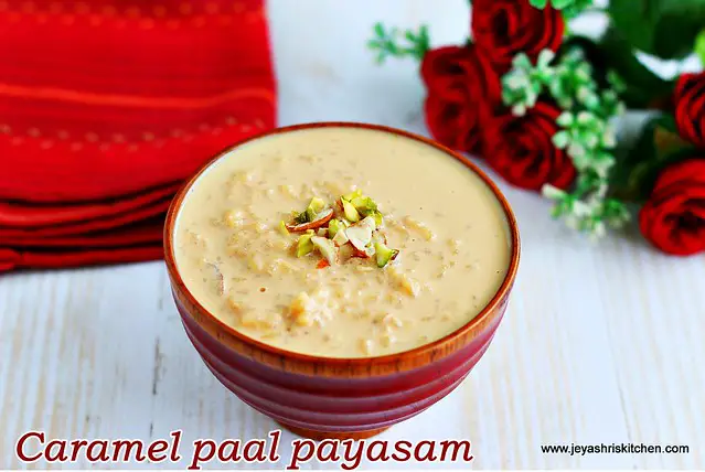 Caramel paal- payasam