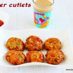 Paneer millet cutlet