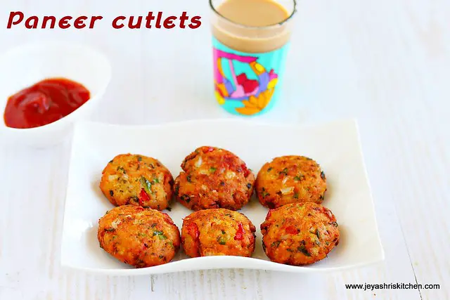 Paneer millet cutlet