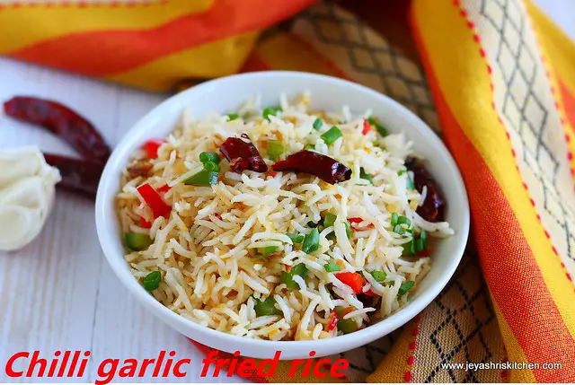 Chilli-garlic fried rice