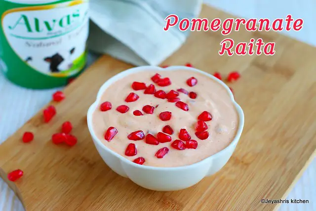 Spicy-pomegranate raita Spicy-pomegranate raita