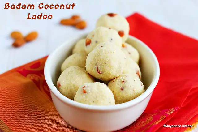 Badam coconut ladoo