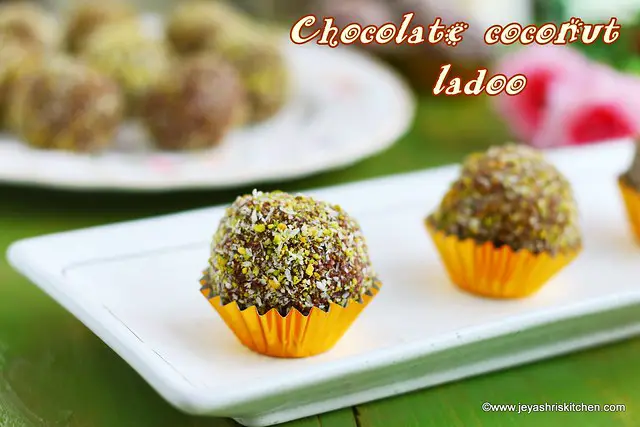 Chocolate coconut ladoo