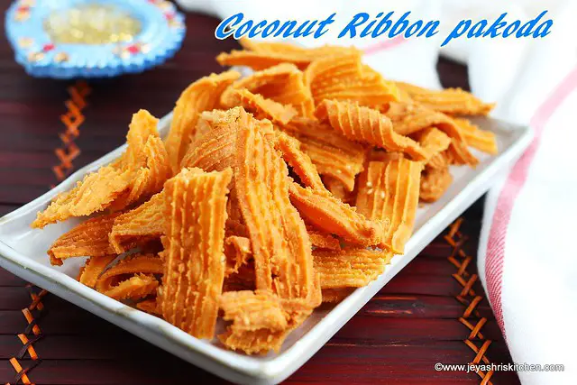 Coconut ribbon pakoda