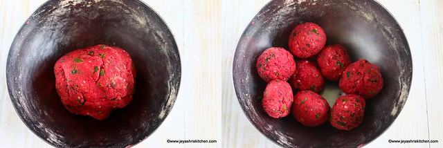 beetroot thepla 2