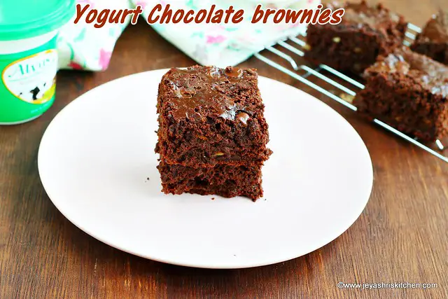 Eggless brownies