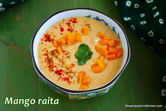 Mango-raita recipe