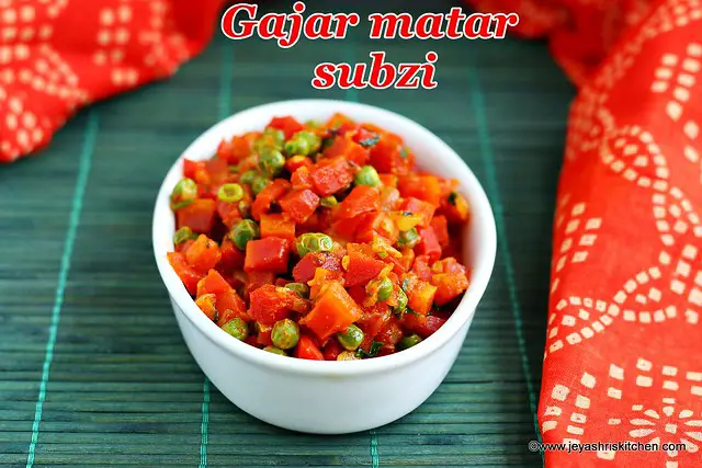 Gajar-matar subzi