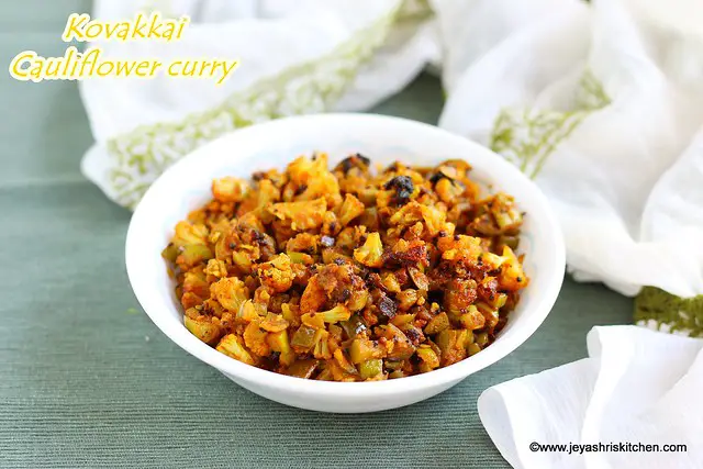 Kovakkai cauliflower curry