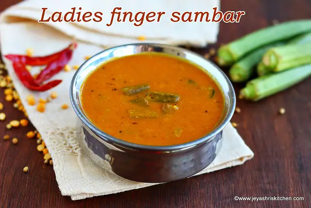 Ladies finger sambar