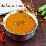 Vendakkai sambar recipe