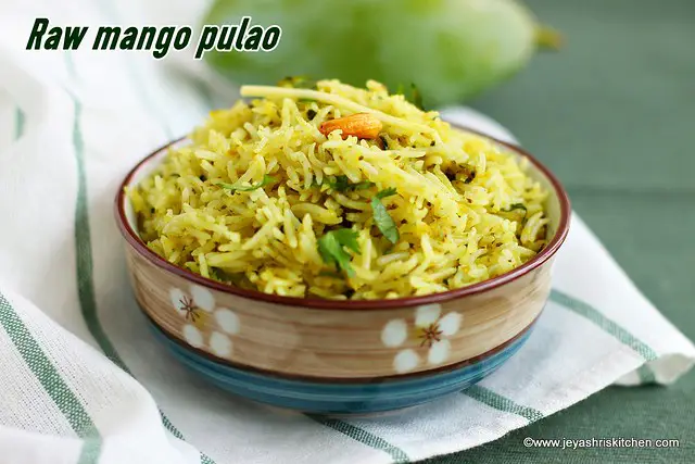 Raw mango pulao