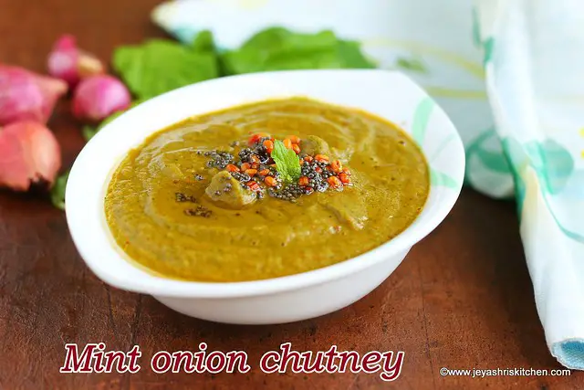 Mint-onion chutney