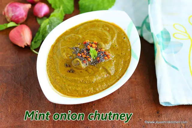 Mint-onion chutney