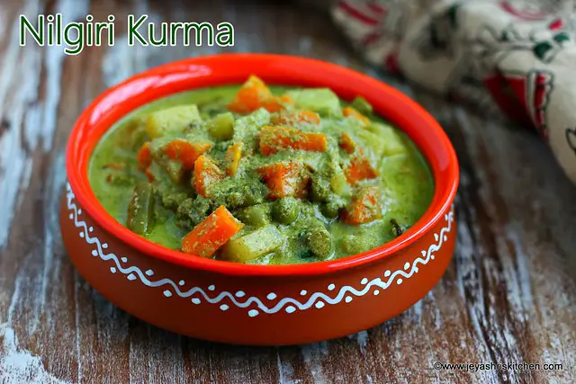 Nilgiri kurma recipe