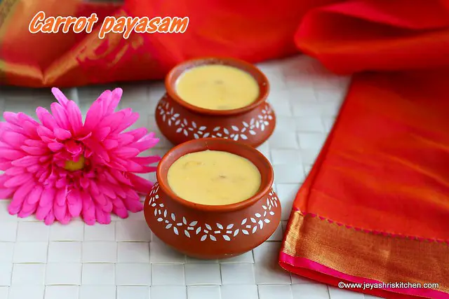 Carrot-payasam with jaggery