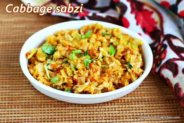 Cabbage-subzi