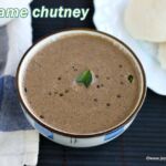 Sesame seedschutney recipe