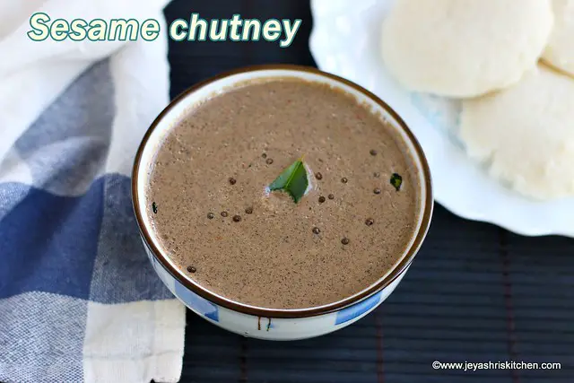 Sesame seedschutney recipe