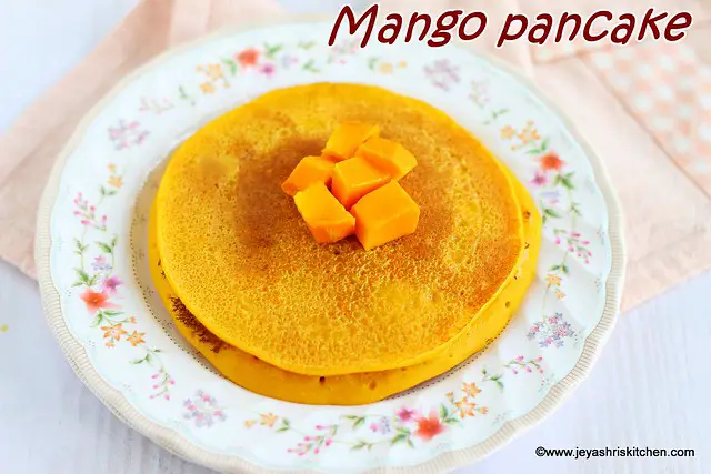 Mango pancake recipe