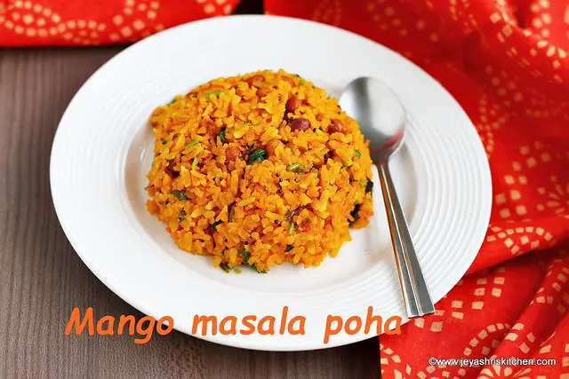 Mango masala poha