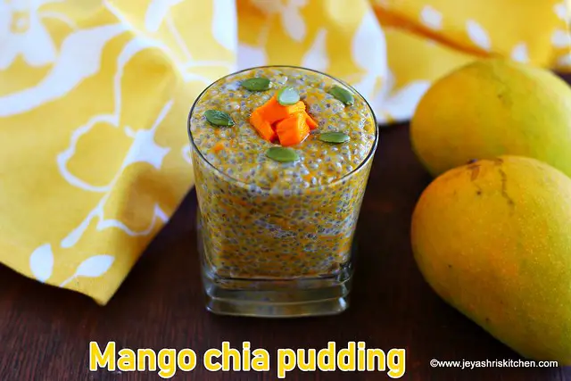 Mango chia pudding