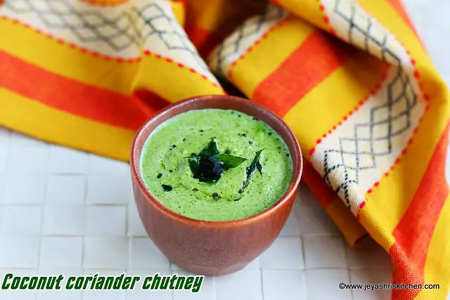 coconut coriander chutney