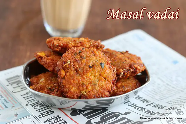 Tea kadai masal vadai