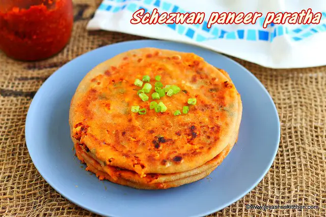 Schezwan paneer paratha