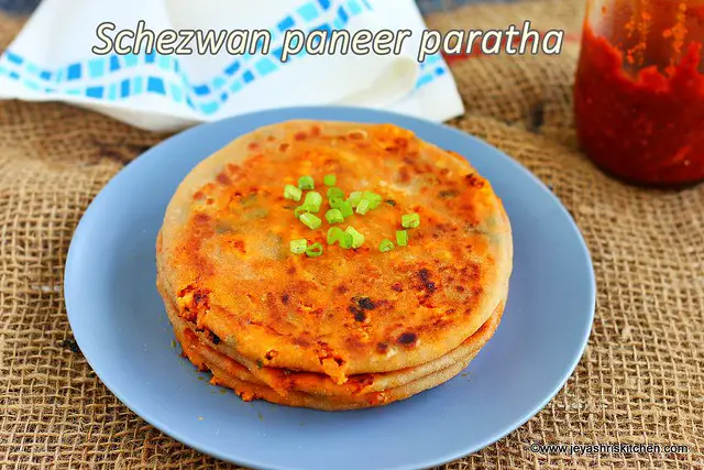 Schezwan paneer paratha