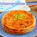 Schezwan paneer paratha