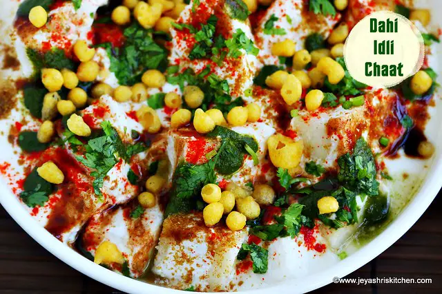 Dahi idli chaat