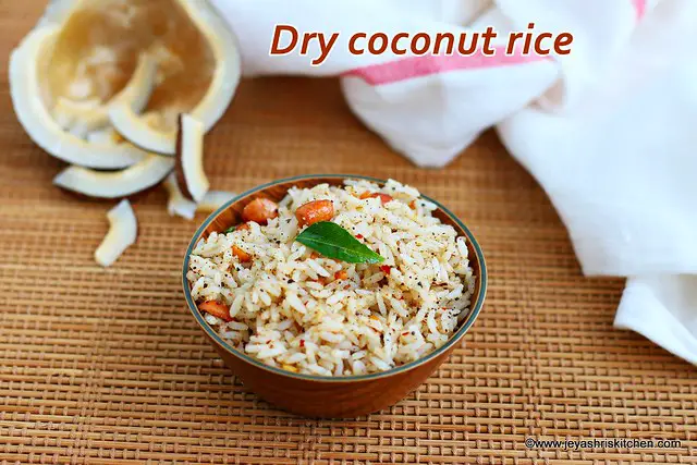 Dry coconut rice