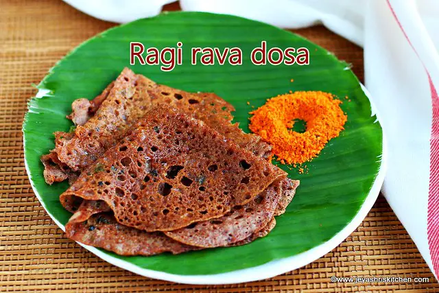 Ragi rava dosa