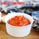 Red garlic chutney for chaat