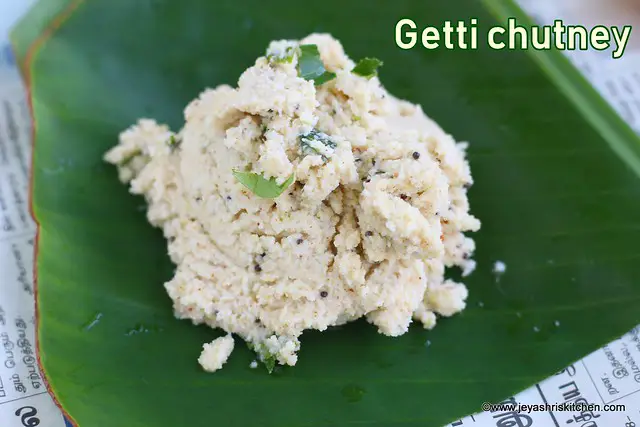 Coconut chutney