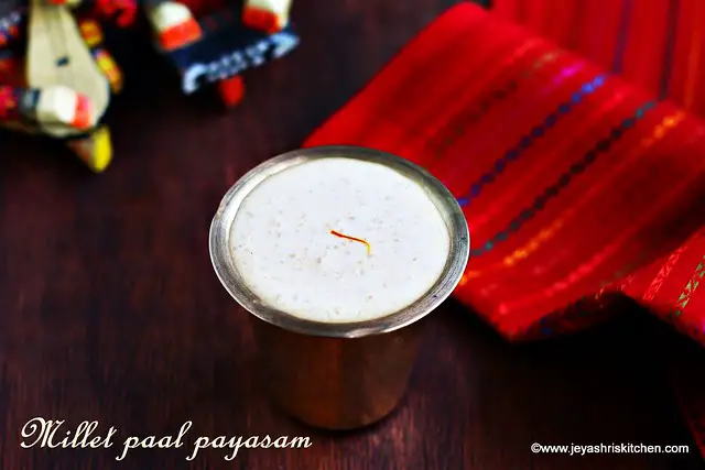 Millet paal payasam