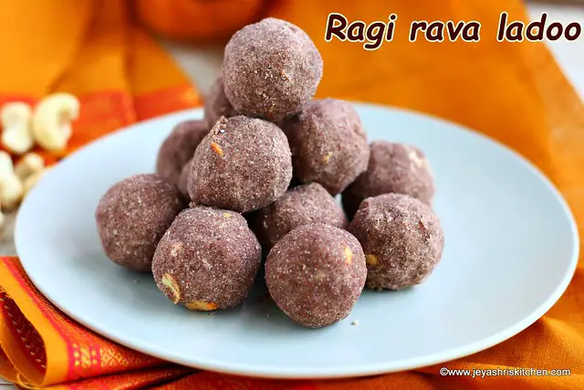 Ragi rava laddu